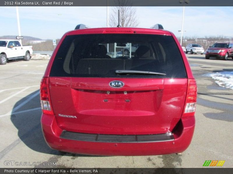 Claret Red / Beige 2012 Kia Sedona LX