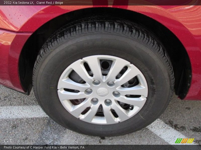 Claret Red / Beige 2012 Kia Sedona LX
