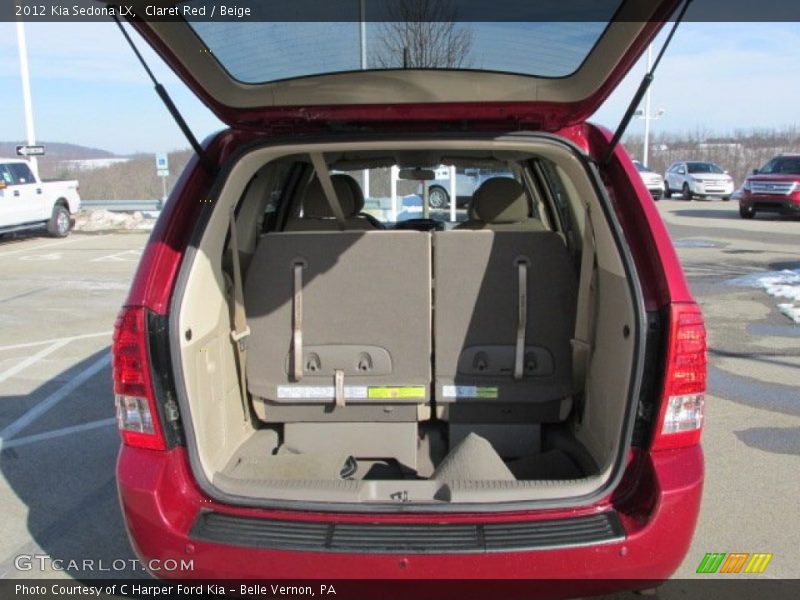 Claret Red / Beige 2012 Kia Sedona LX