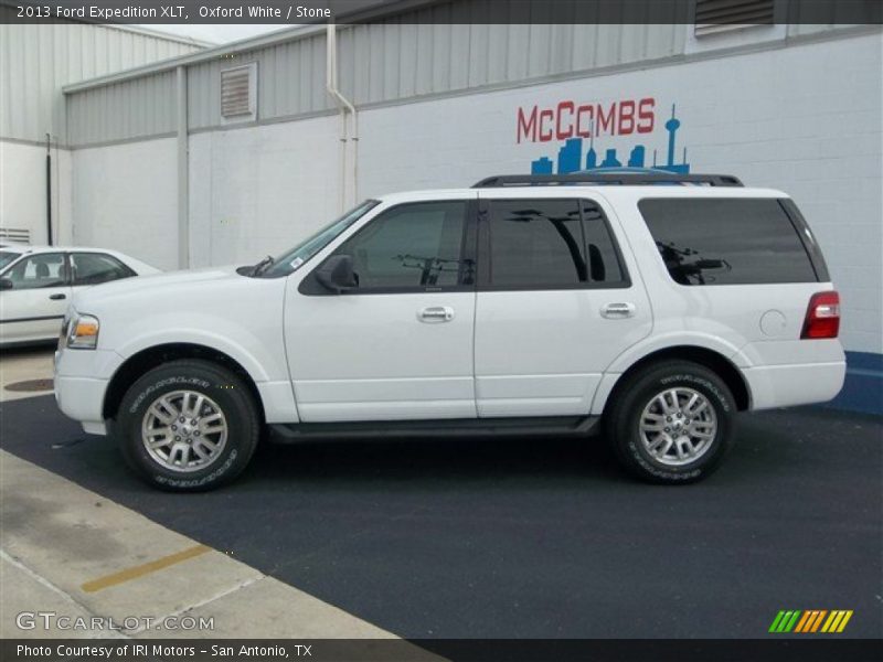 Oxford White / Stone 2013 Ford Expedition XLT