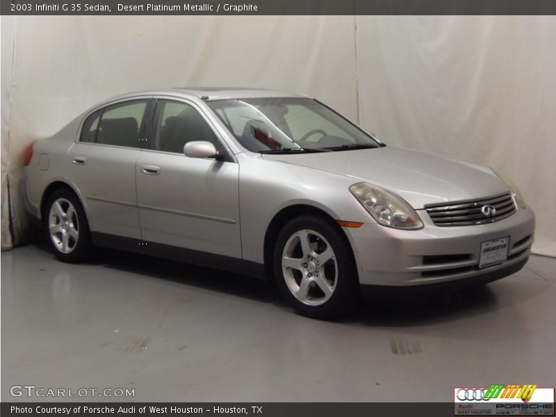 Desert Platinum Metallic / Graphite 2003 Infiniti G 35 Sedan