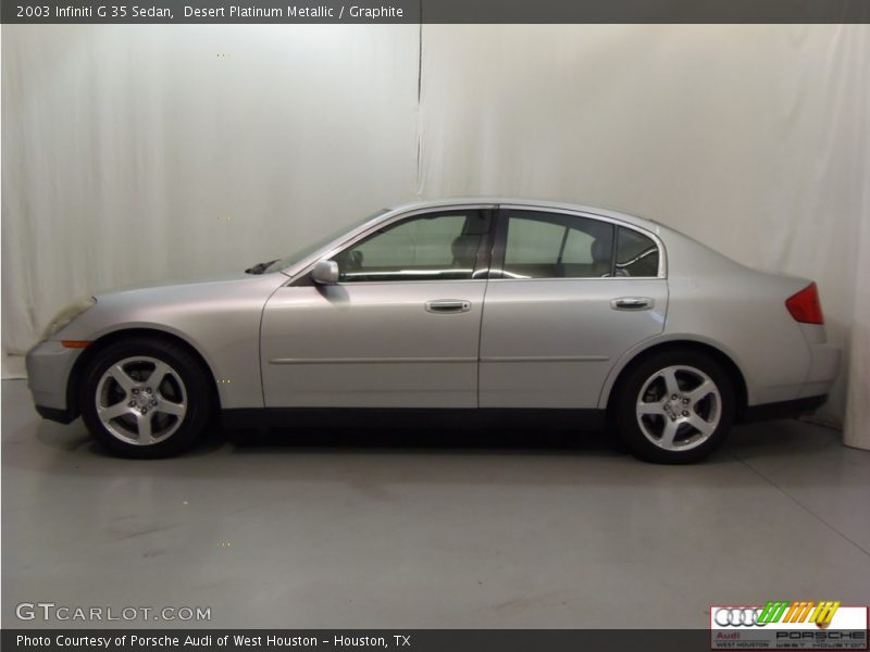 Desert Platinum Metallic / Graphite 2003 Infiniti G 35 Sedan