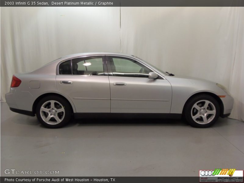 Desert Platinum Metallic / Graphite 2003 Infiniti G 35 Sedan
