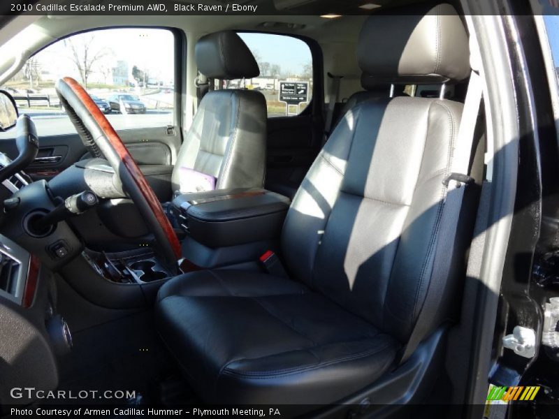 Front Seat of 2010 Escalade Premium AWD