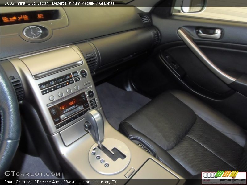 Desert Platinum Metallic / Graphite 2003 Infiniti G 35 Sedan