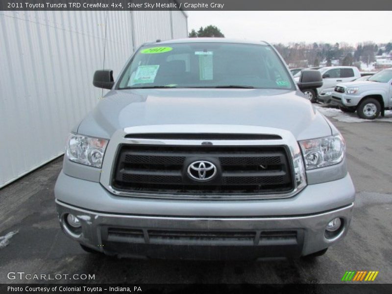 Silver Sky Metallic / Graphite Gray 2011 Toyota Tundra TRD CrewMax 4x4