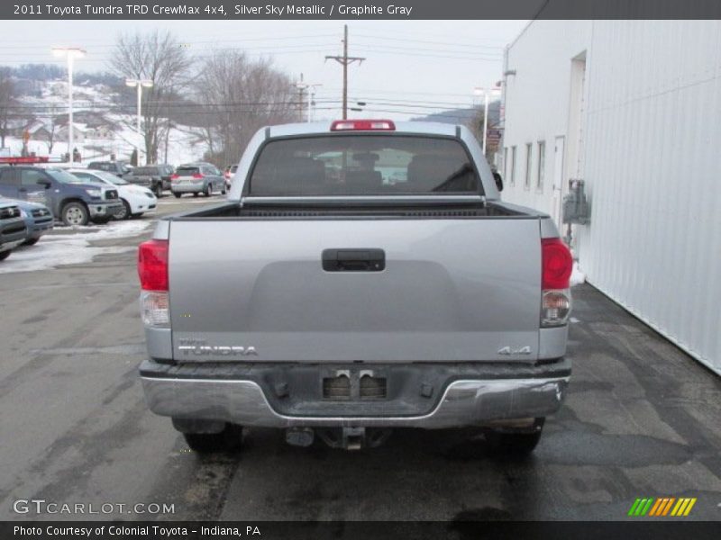 Silver Sky Metallic / Graphite Gray 2011 Toyota Tundra TRD CrewMax 4x4