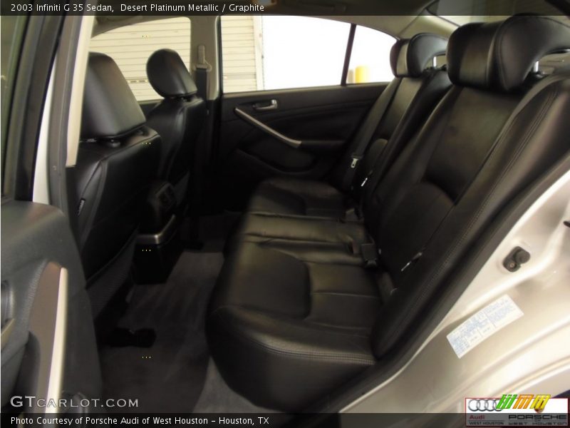 Desert Platinum Metallic / Graphite 2003 Infiniti G 35 Sedan