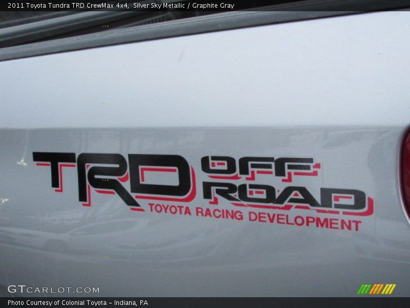 Silver Sky Metallic / Graphite Gray 2011 Toyota Tundra TRD CrewMax 4x4