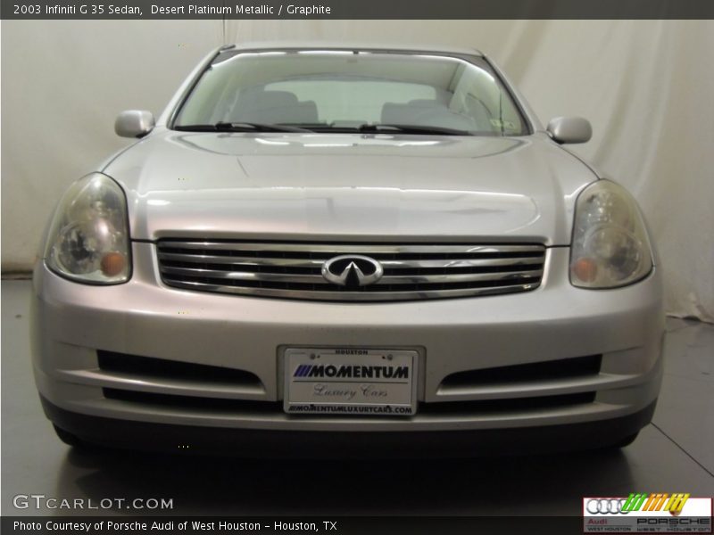Desert Platinum Metallic / Graphite 2003 Infiniti G 35 Sedan