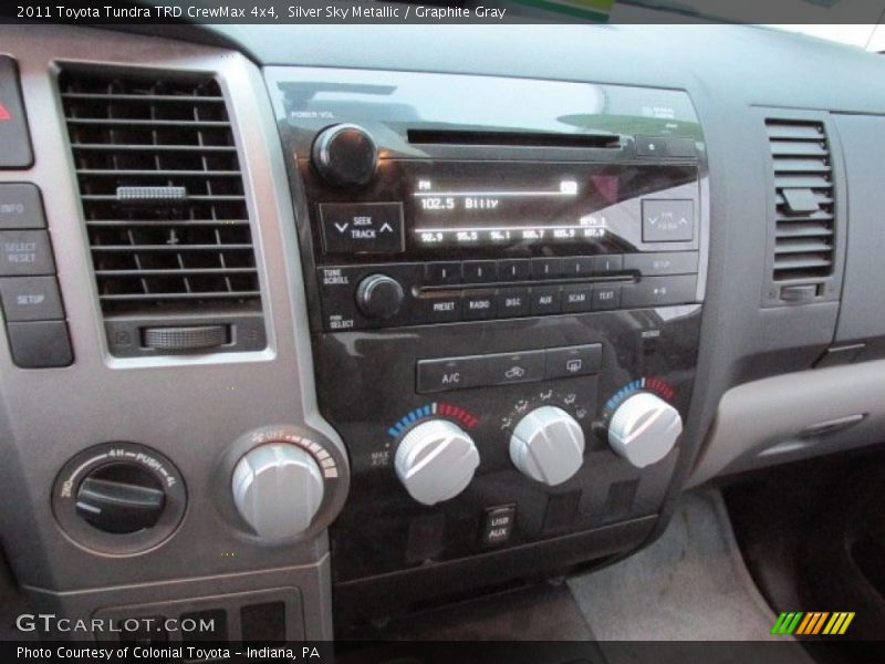 Silver Sky Metallic / Graphite Gray 2011 Toyota Tundra TRD CrewMax 4x4