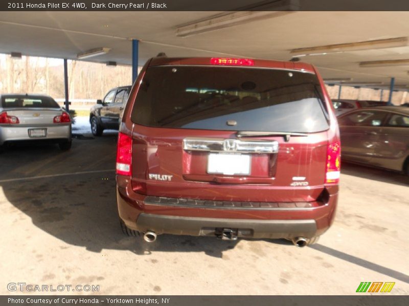 Dark Cherry Pearl / Black 2011 Honda Pilot EX 4WD