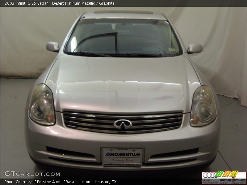 Desert Platinum Metallic / Graphite 2003 Infiniti G 35 Sedan