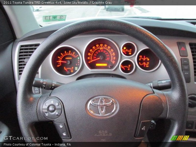 Silver Sky Metallic / Graphite Gray 2011 Toyota Tundra TRD CrewMax 4x4