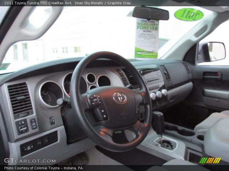 Silver Sky Metallic / Graphite Gray 2011 Toyota Tundra TRD CrewMax 4x4