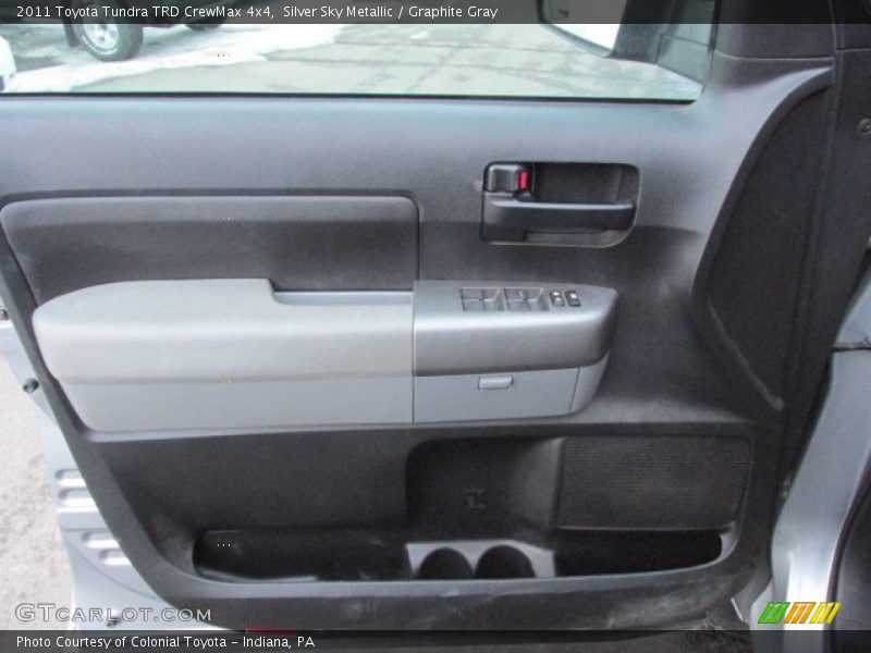 Silver Sky Metallic / Graphite Gray 2011 Toyota Tundra TRD CrewMax 4x4