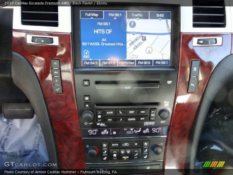 Controls of 2010 Escalade Premium AWD