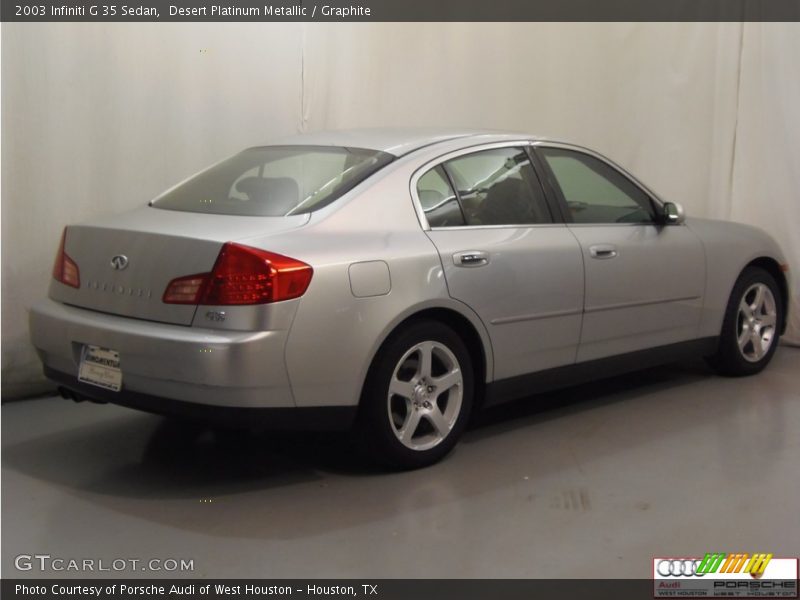 Desert Platinum Metallic / Graphite 2003 Infiniti G 35 Sedan