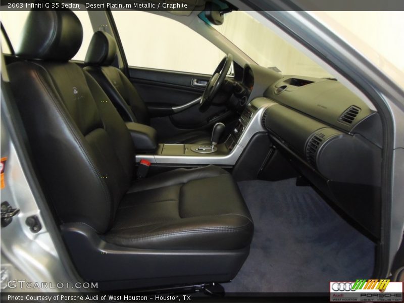 Desert Platinum Metallic / Graphite 2003 Infiniti G 35 Sedan