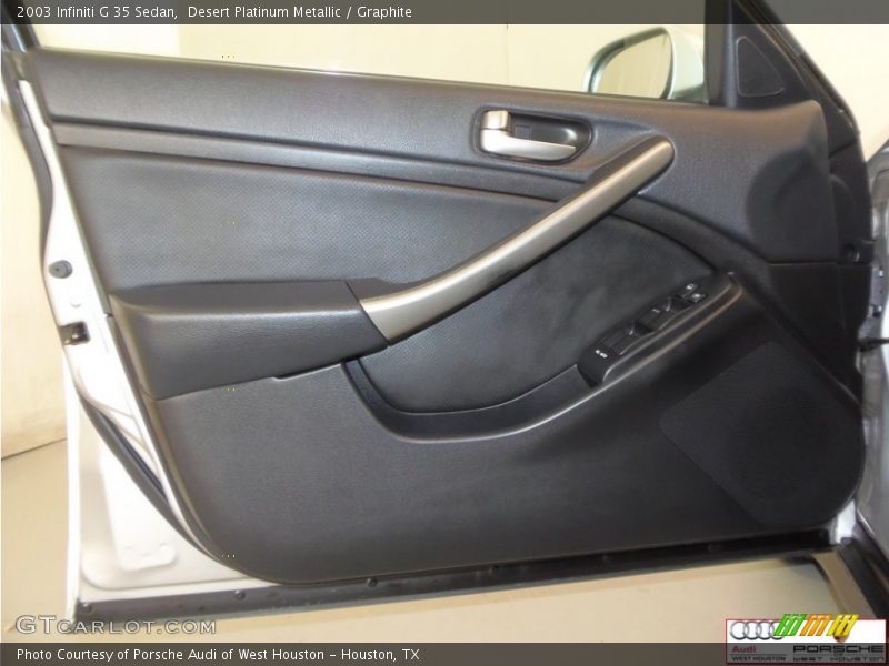 Desert Platinum Metallic / Graphite 2003 Infiniti G 35 Sedan