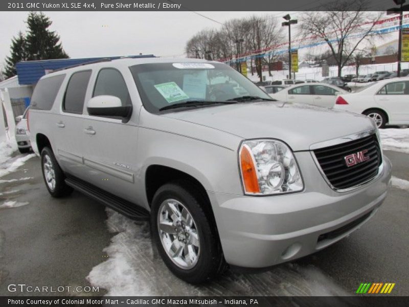 Pure Silver Metallic / Ebony 2011 GMC Yukon XL SLE 4x4