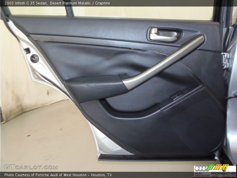 Desert Platinum Metallic / Graphite 2003 Infiniti G 35 Sedan
