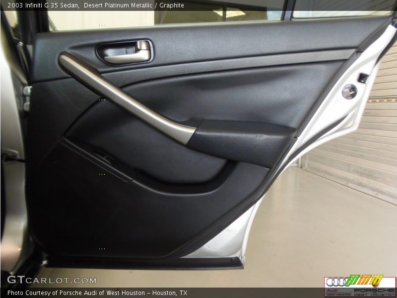 Desert Platinum Metallic / Graphite 2003 Infiniti G 35 Sedan