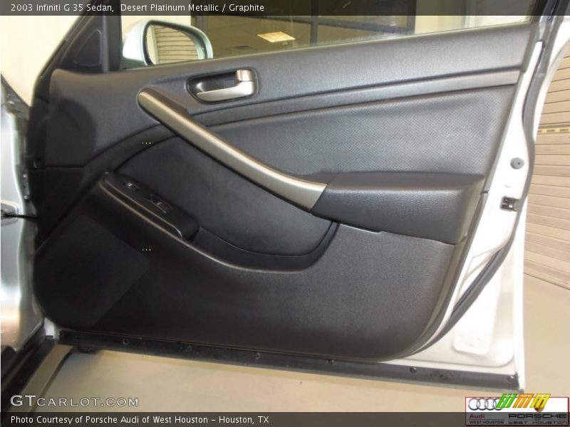 Desert Platinum Metallic / Graphite 2003 Infiniti G 35 Sedan