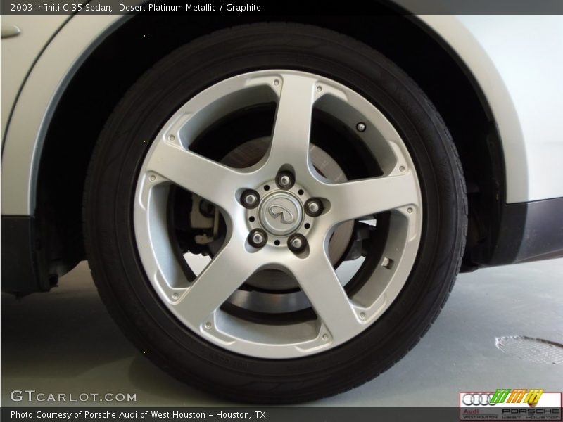 Desert Platinum Metallic / Graphite 2003 Infiniti G 35 Sedan