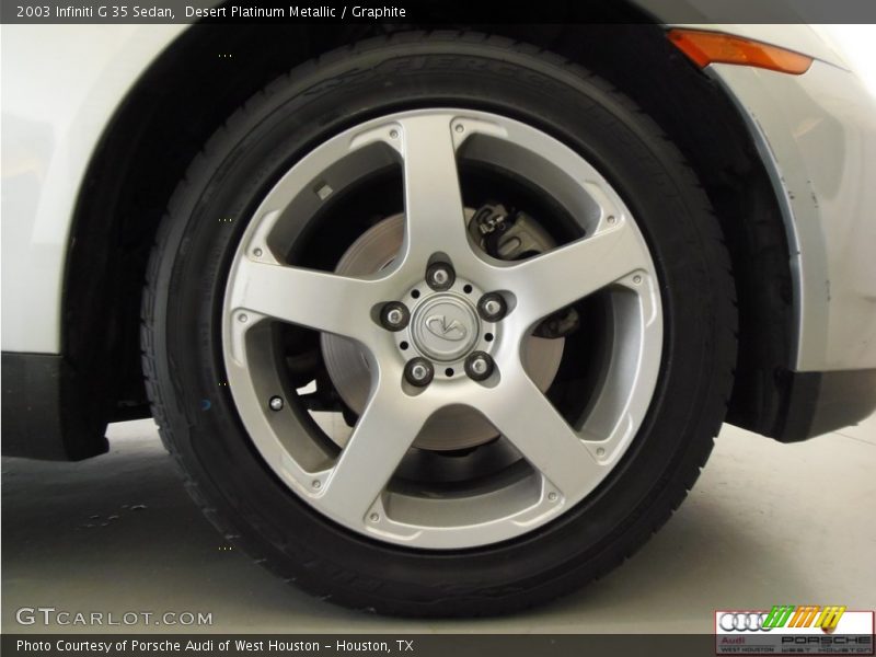 Desert Platinum Metallic / Graphite 2003 Infiniti G 35 Sedan