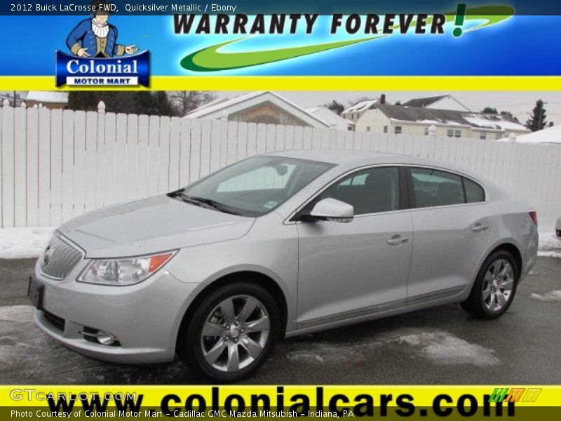 Quicksilver Metallic / Ebony 2012 Buick LaCrosse FWD