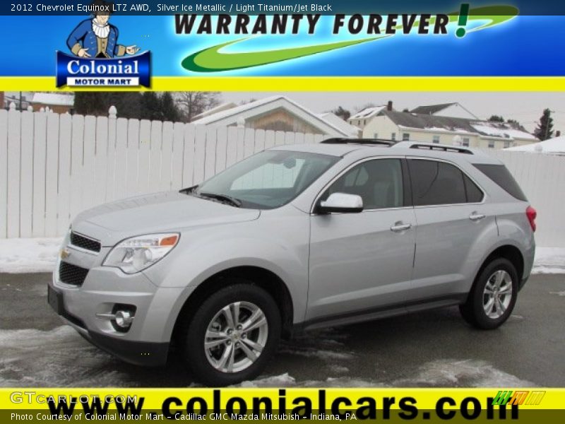 Silver Ice Metallic / Light Titanium/Jet Black 2012 Chevrolet Equinox LTZ AWD