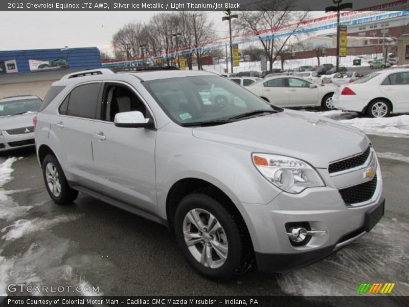 Silver Ice Metallic / Light Titanium/Jet Black 2012 Chevrolet Equinox LTZ AWD