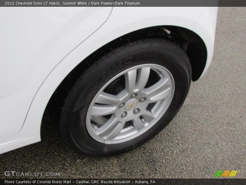 Summit White / Dark Pewter/Dark Titanium 2012 Chevrolet Sonic LT Hatch