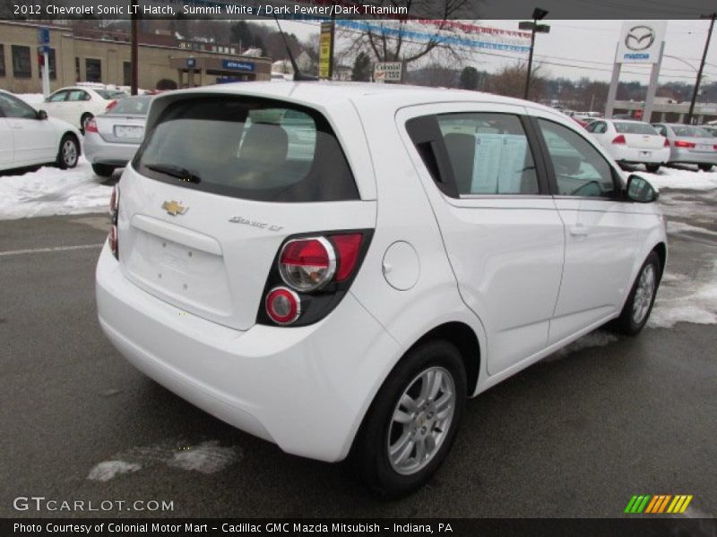 Summit White / Dark Pewter/Dark Titanium 2012 Chevrolet Sonic LT Hatch
