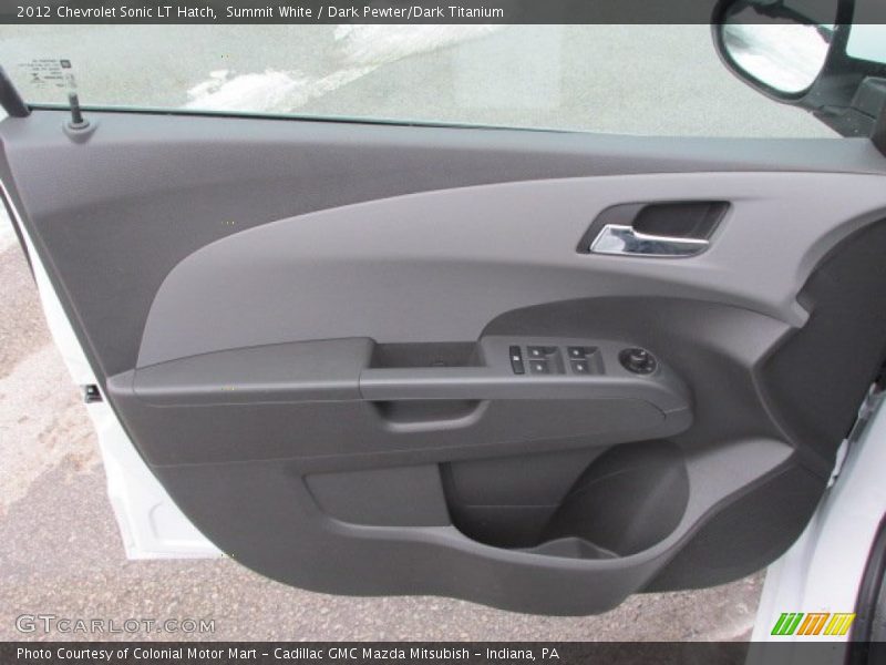 Summit White / Dark Pewter/Dark Titanium 2012 Chevrolet Sonic LT Hatch