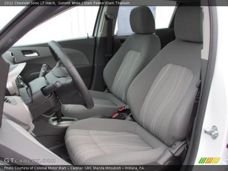 Summit White / Dark Pewter/Dark Titanium 2012 Chevrolet Sonic LT Hatch