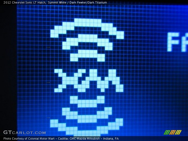 Summit White / Dark Pewter/Dark Titanium 2012 Chevrolet Sonic LT Hatch