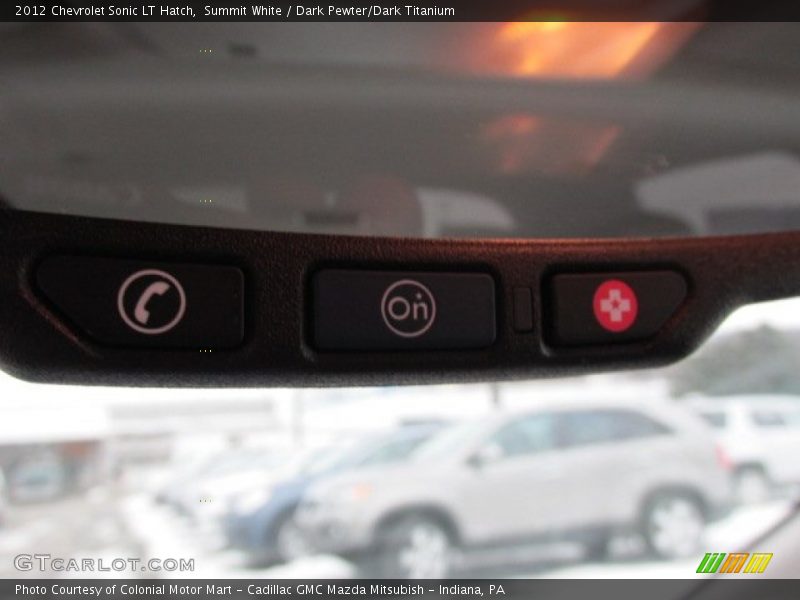 Summit White / Dark Pewter/Dark Titanium 2012 Chevrolet Sonic LT Hatch