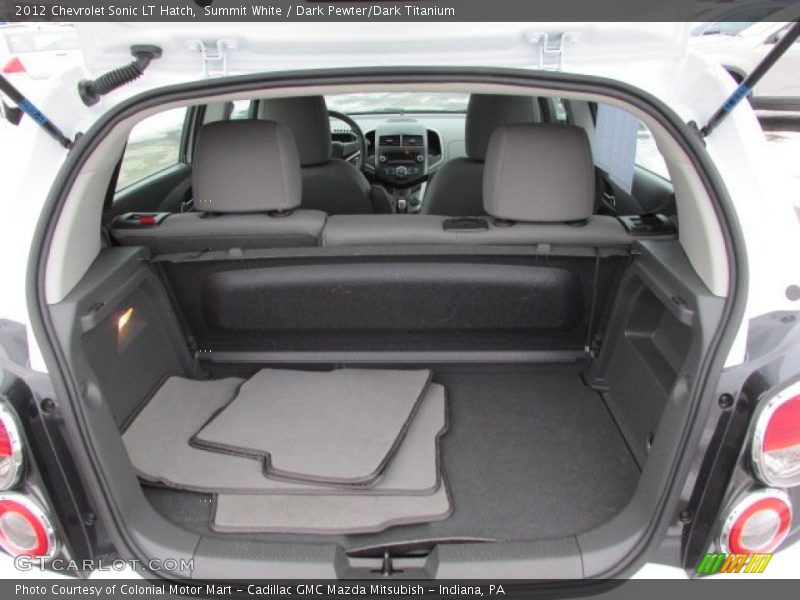 Summit White / Dark Pewter/Dark Titanium 2012 Chevrolet Sonic LT Hatch