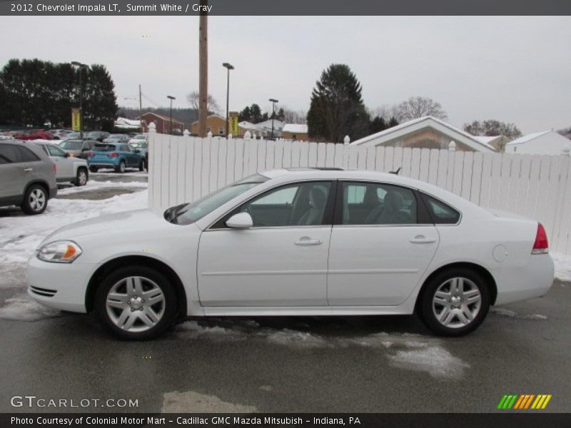 Summit White / Gray 2012 Chevrolet Impala LT