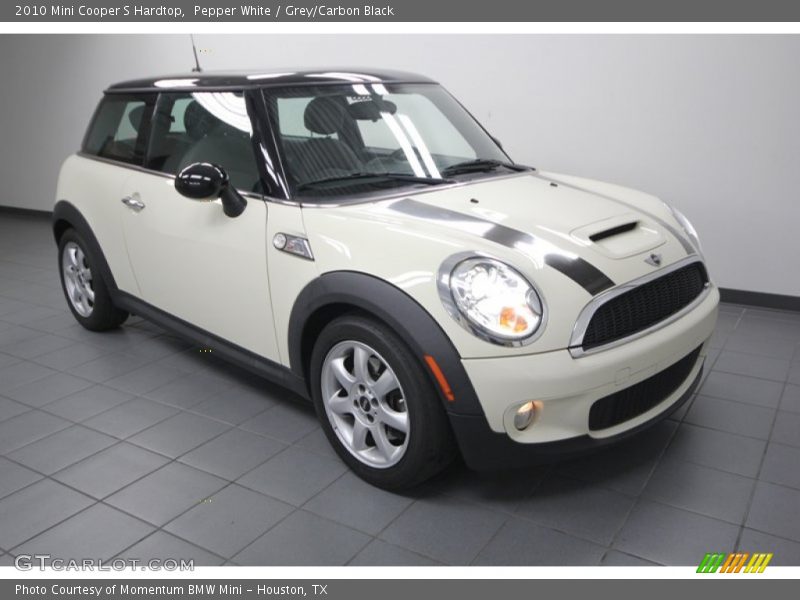 Pepper White / Grey/Carbon Black 2010 Mini Cooper S Hardtop