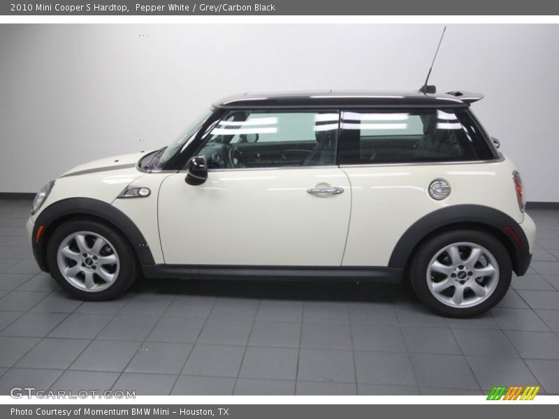 Pepper White / Grey/Carbon Black 2010 Mini Cooper S Hardtop