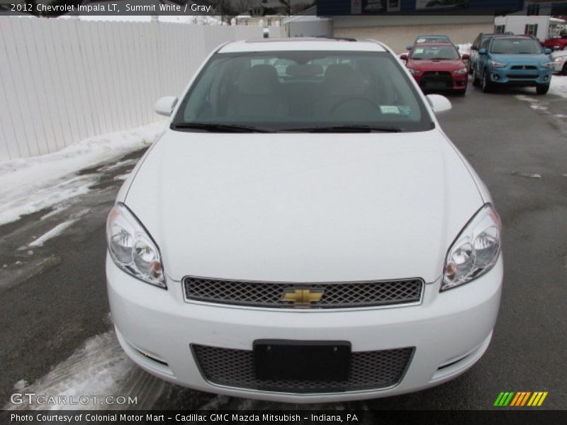 Summit White / Gray 2012 Chevrolet Impala LT
