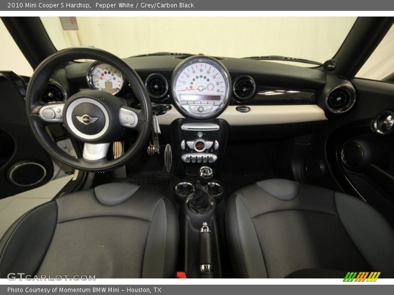 Pepper White / Grey/Carbon Black 2010 Mini Cooper S Hardtop