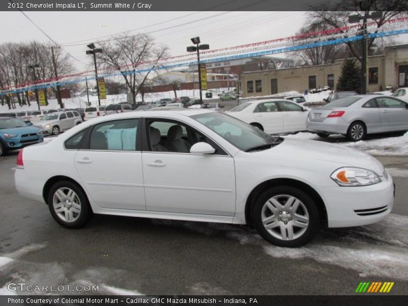 Summit White / Gray 2012 Chevrolet Impala LT