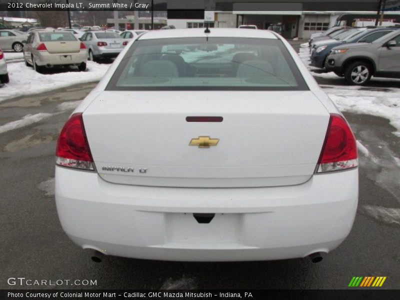 Summit White / Gray 2012 Chevrolet Impala LT