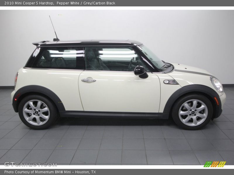 Pepper White / Grey/Carbon Black 2010 Mini Cooper S Hardtop