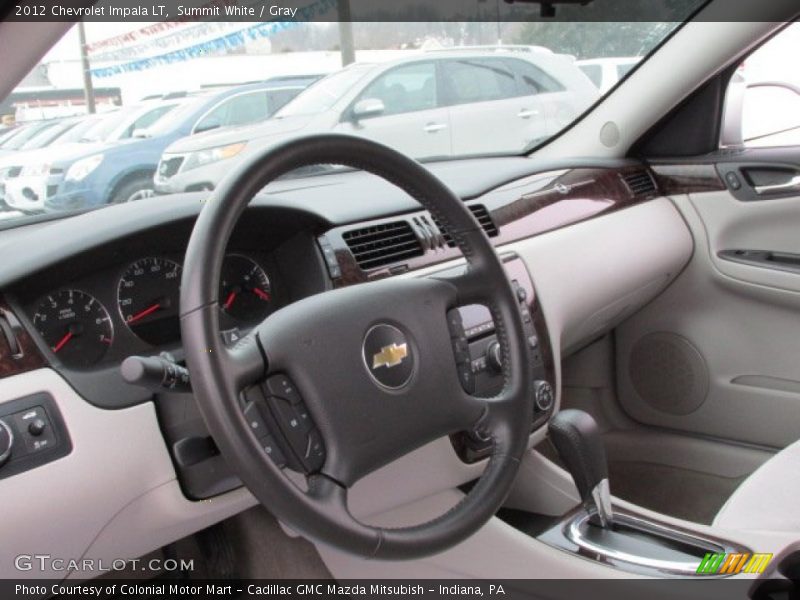 Summit White / Gray 2012 Chevrolet Impala LT