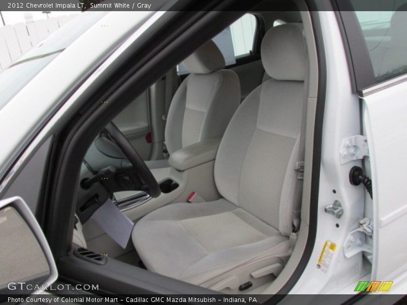 Summit White / Gray 2012 Chevrolet Impala LT